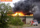 Großfeuer in Altstoffsammelstelle (Nö)