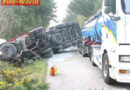 Gefahrengut-Lkw verunglückt