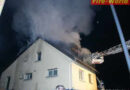 Wohnhaus stand in Flammen