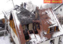 Wohnhausdachstuhl stand in Vollbrand