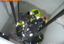 Arbeiter aus Liftschacht gerettet