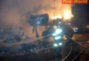 Brand im Abfallverwertungszentrum
