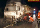 Explosionsgefahr bei Gefahrgut-Lkw-Brand