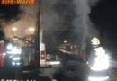 Brand eines Reisebusses