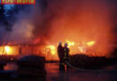 Vollbrand in einer ehemaligen Tischlerei