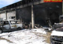 Gerasdorfer Autohaus in Flammen