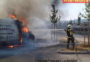 Rotwild-Fleisch-Transporter ging in Flammen auf