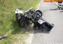 Moped-Auto bei Unfall zerrissen