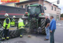 Traktor verlor sein Hinterrad