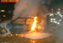 Fahrzeugbrand am Disko-Parkplatz