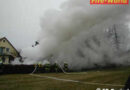 Scheune stand in Flammen