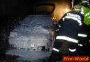 Pkw-Brand auf der B 122