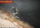 Offener Brand im Sägespäne-Silo einer Tischlerei