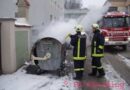 Oö: Brand eines Containers bei der Bezirkshauptmannschaft
