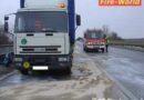 Bö: Treibstoff-Austritt aus Lkw nach Kollision mit Pkw