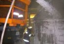 Nö: Gefahrgut-Containerbrand bei klirrender Kälte