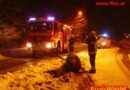 Nö: 200 kg Zierstein beendet die Fahrt eines Pkws