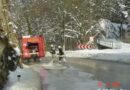Nö: Sattelschlepper touchierte Hauswand – 300 l Diesel ausgeflossen