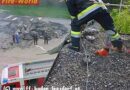 Nö: Brand in Gewerbebetrieb bei Baden-Leesdorf