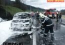 Stmk: Pkw-Brand beim Spitaler Tunnel (S6)