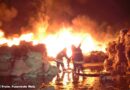 Oö: Flammenmeer bei Großfeuer im Recycling-Betrieb