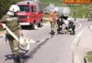 Nö: Öl- und Bergeeinsatz nach Verkehrsunfall in Höbenbach