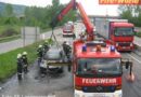 Nö: Brennender Pkw auf der A 22