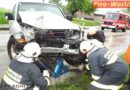 Oö: Crash gegen Gartenzaun