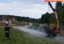 Stmk: Mit Kran in die 20.000 kVA-Stromleitung geraten
