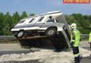 Nö: Campingbus verunfallte auf der Autobahn