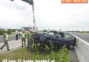 Nö: Pkw prallte gegen Betonleitwand