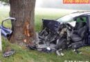 Oö: Tödlicher Anprall an einen Baum – Feuerwehr barg Opfer