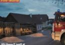 Nö: Bergung eines umgestürzten Hackschnitzel-Lkws auf der B 36