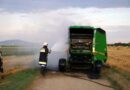 Nö: Strohpressenbrand in Untersiebenbrunn