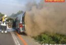 Nö: Fahrzeugbrand auf der A4 bei Fischamend