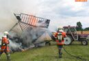 Oö: Brand einer landwirtschaftlichen Maschine