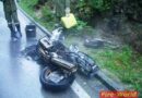 Nö: Motoradbrand auf der B21