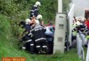Stmk: Schwerer Verkehrsunfall mit eingeklemmter Person auf der A9