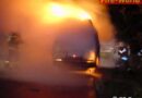 Oö: Kleinbus stand im Vollbrand