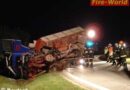Oö: Lkw-Wrack stürzte von Tieflader
