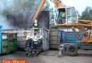 Oö: Brand in Abfallsortieranlage