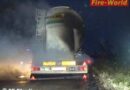Oö: Brand eines Lkws-Reifens bei Eferding