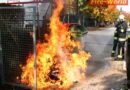 Nö: Abfallcontainerbrand und 13 Personen im Lift eingeschlossen