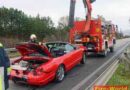 Nö: Spektakulärer Unfall mit Cabrio auf B210