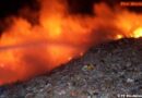 Nö: Großfeuer auf der Müllhalde in Stockerau