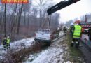 Nö: Pkw-Bergung und Unfall mit Menschenrettung gleichzeitig
