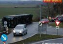 Nö: Sattelschlepper im Kreisverkehr umgestürzt