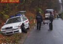Nö: Pkw prallte in Kurve gegen Polizeifahrzeug