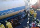 Oö: Zusammenstoß zweier Lastkraftwagen auf der B 145