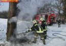 Oö: Brand eines Baumes in Schärding